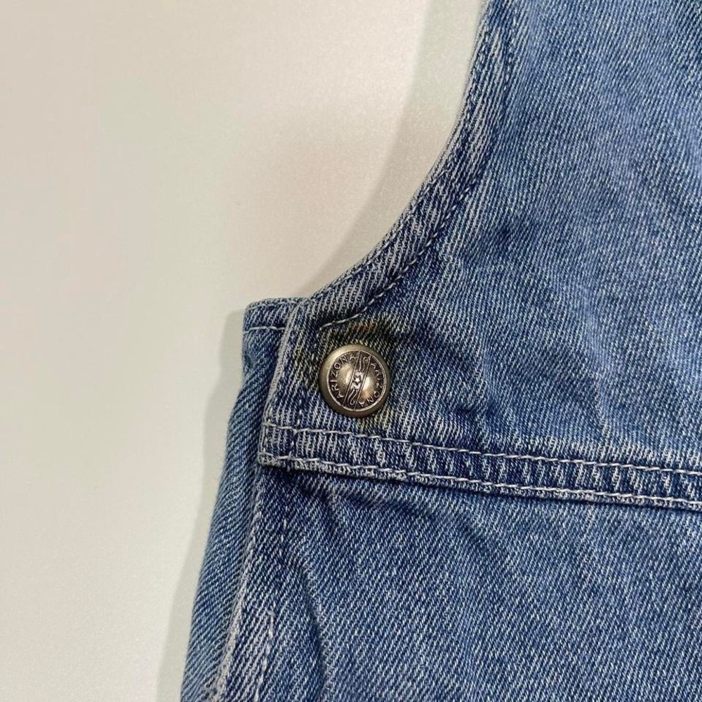 Vintage 90s Denim Overalls Shorts - Picture 6 of 8
